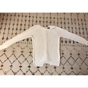 Lace-Up Back Knit Sweater- Med